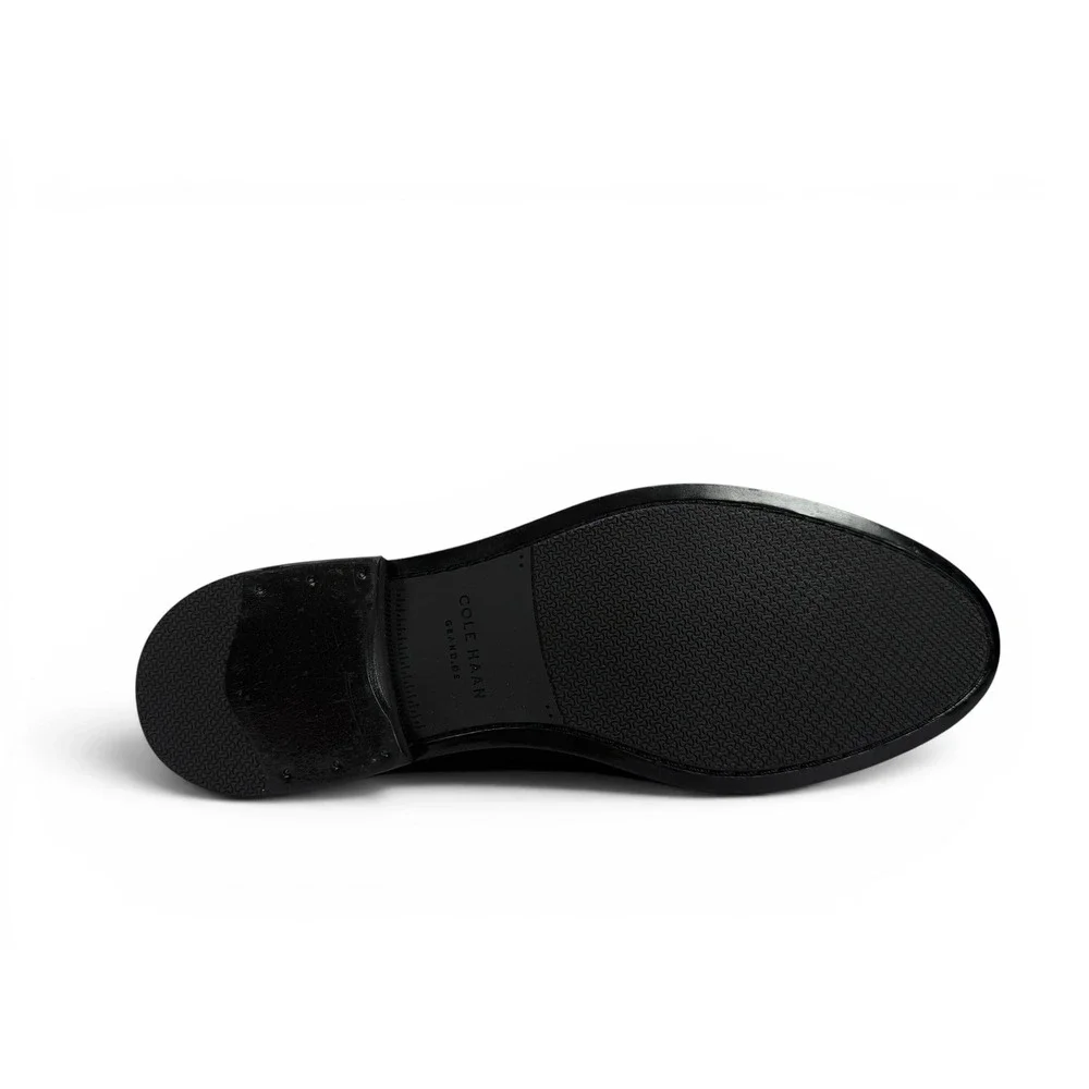 Cole Haan Harrison Monk Dress Shoe Mens 11 M‎ Black Leather Double Strap C36760